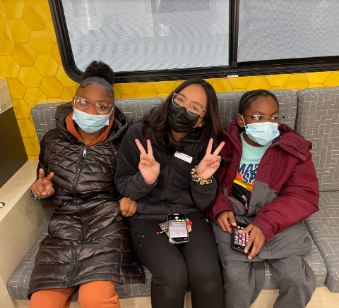 Three Friends on 2020 Onsite Bus