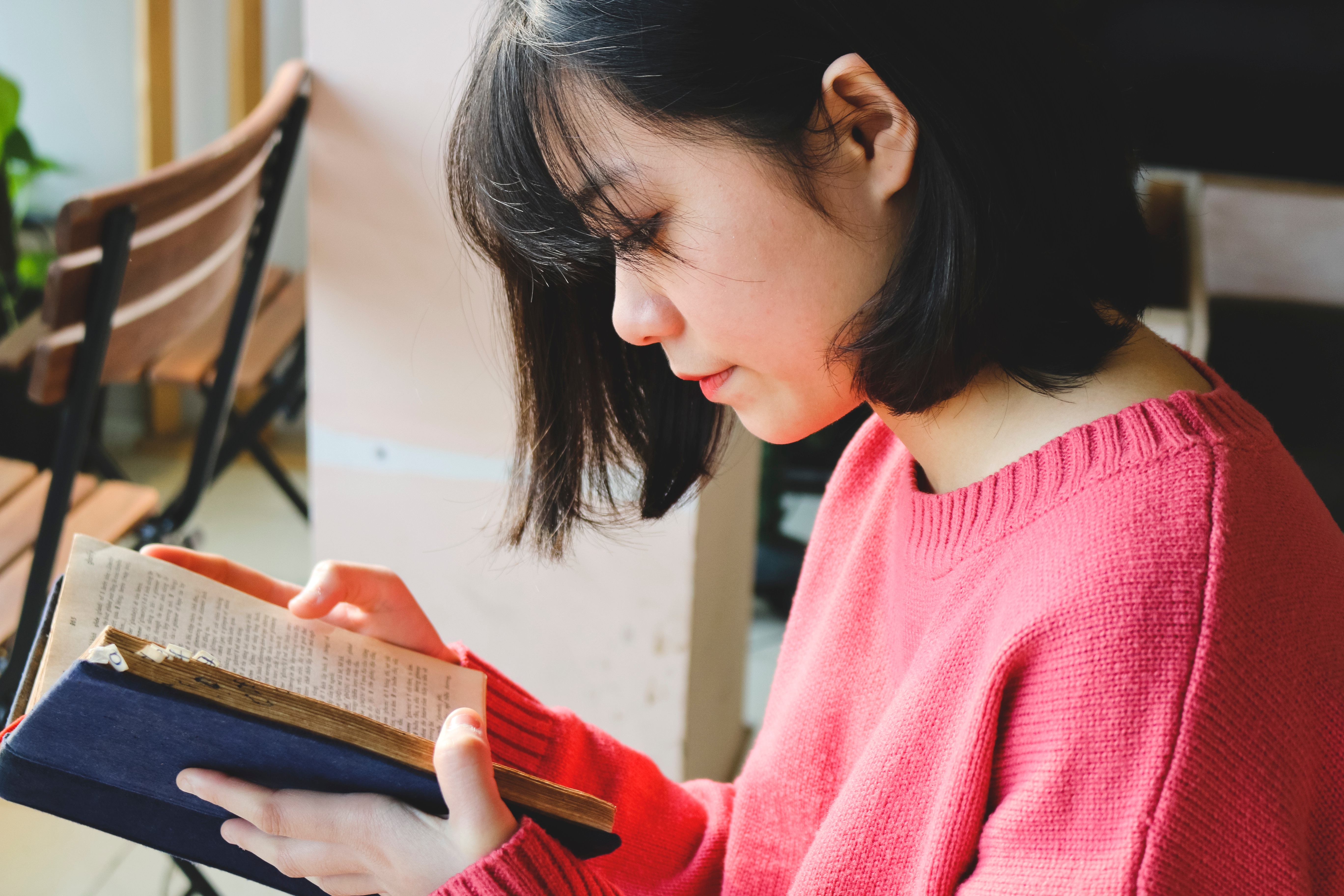 woman reading